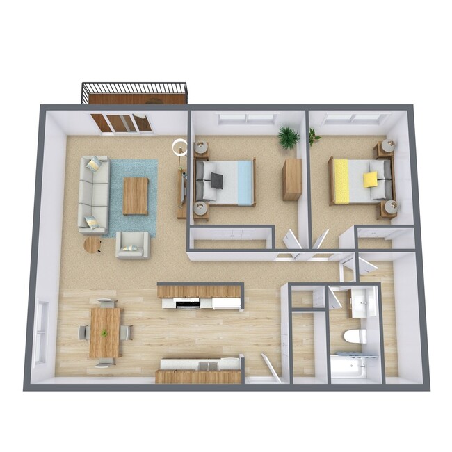 Floorplan - Hawn Apartments