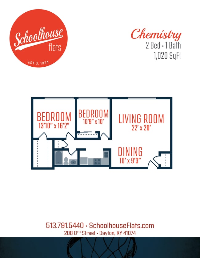 Floorplan - Schoolhouse Flats Apartments
