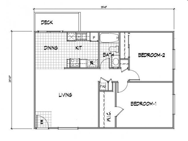 2BR/1BA - Florida Gardens