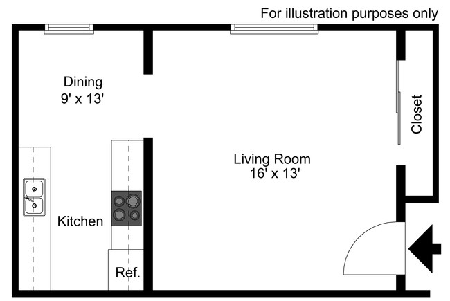 Studio Apartment with FREE UTILITIES & Free Off Street Parking. Pet friendl - The Oakwood