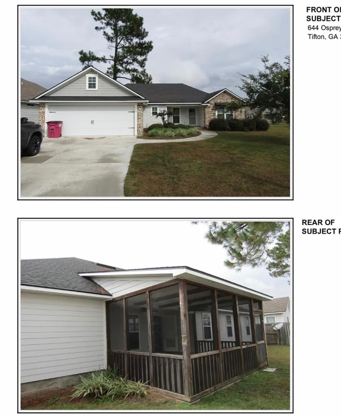 Front View Of Home & Screened-In Back Patio - 644 Osprey Cir