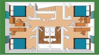 Floorplan - Pheasant Run Townhomes/Student Housing