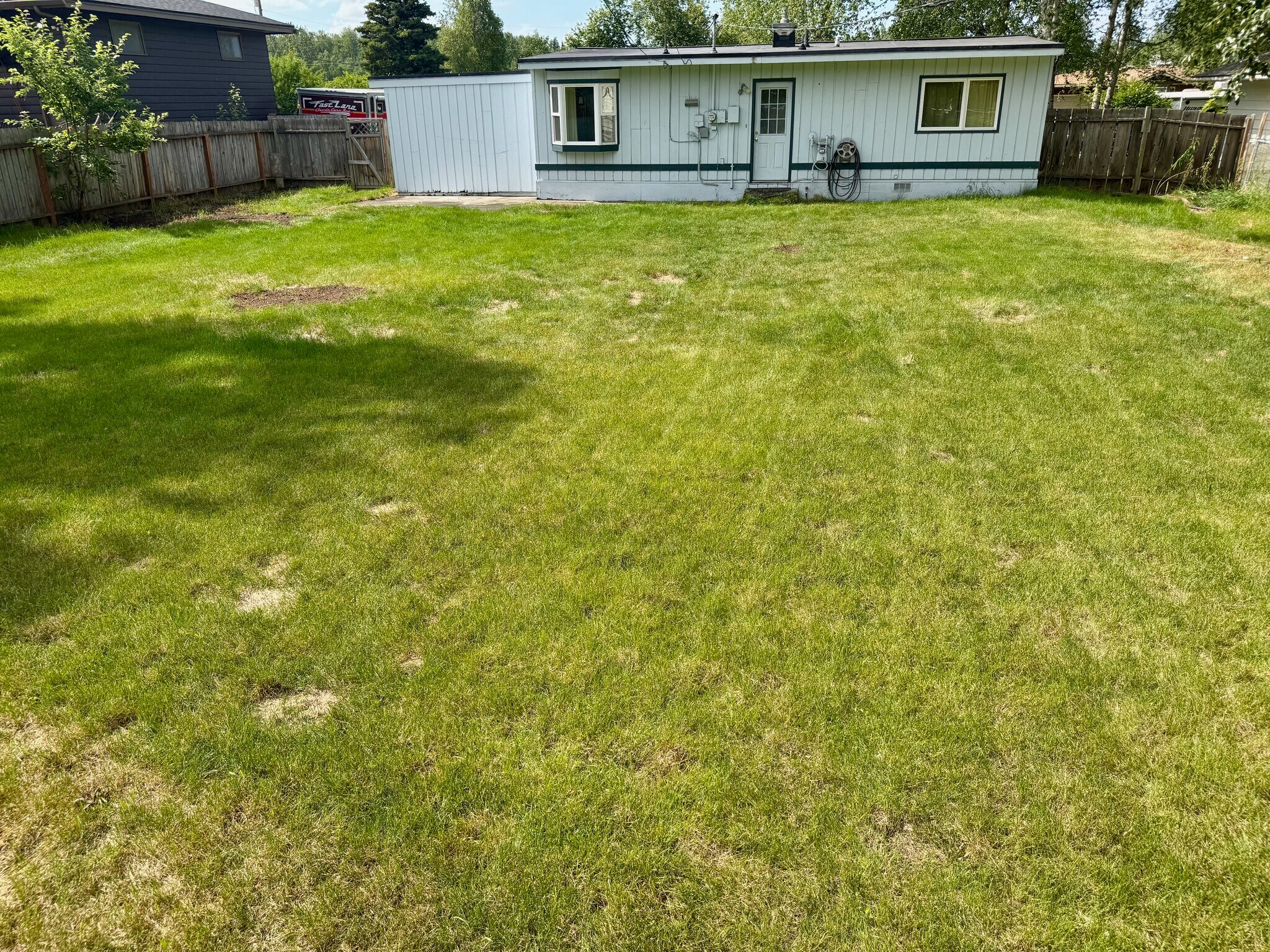 Fenced back yard. - 1503 Wolverine St