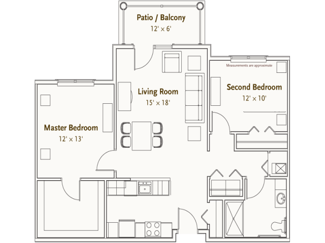 Plymouth | 2 Bed / 1 Bath - Hearthstone Village - Senior Living