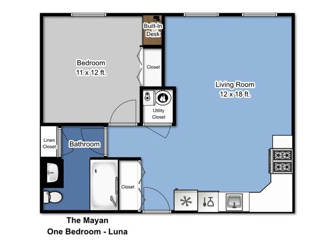 Floorplan - The Mayan Apartments