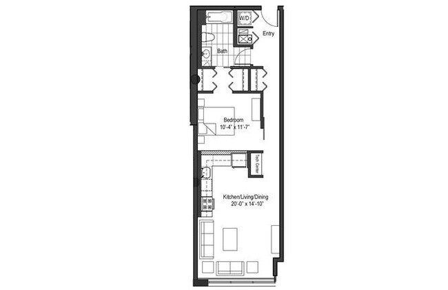 Floorplan - 13thirteen Randolph Street Lofts