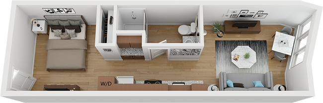 Studio | 1 Bath - Division Street Lofts