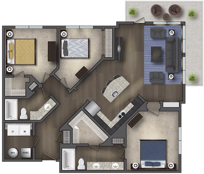 The Armstrong Floor Plan - The District Lofts