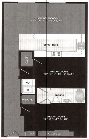 2b1b- 900: Beds - 2: Baths - 1: SqFt Range - 900 to 900 - Broadway Apartments