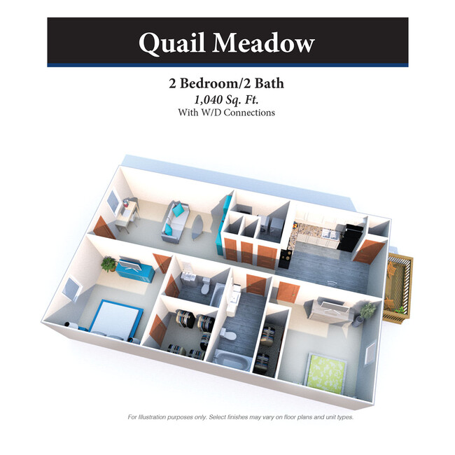 Floorplan - Quail Meadow Apartments