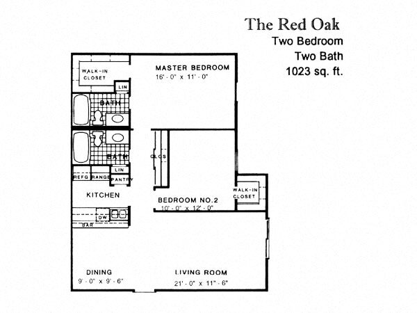 Floorplan - Stone Forest Apartments