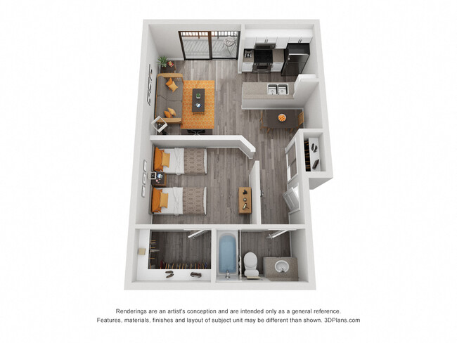 Floorplan - Ariel Court Apts