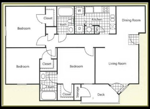 3BR/2BA - Forest Pointe Apts