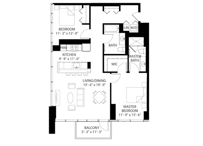 Floorplan - Halsted Flats