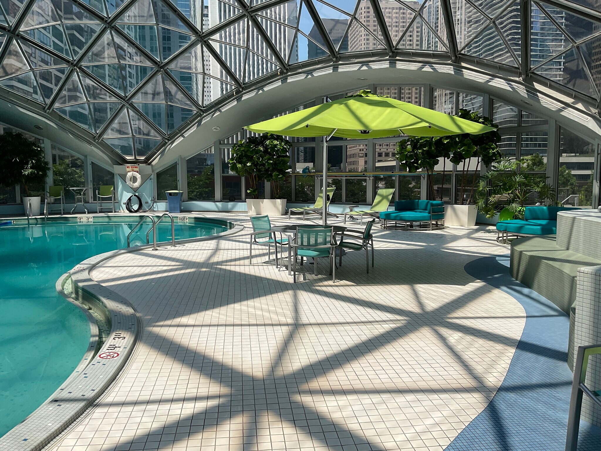 Indoor Pool opens at 5 A.M. - 12:00 Midnight!! - 400 E Randolph St
