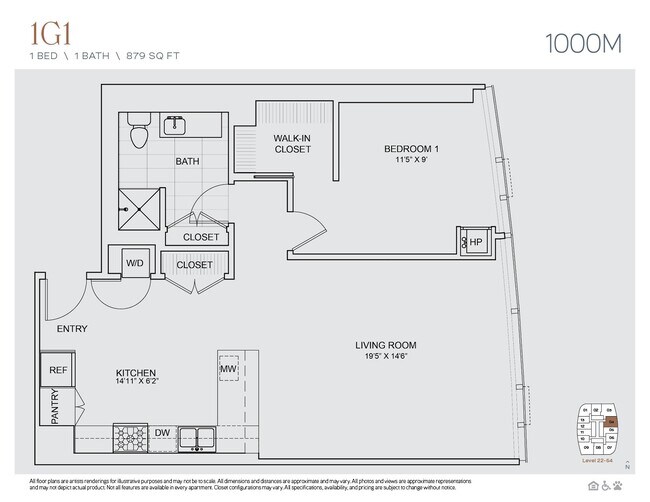 Floorplan - 1000M