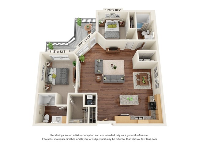 Floorplan - Grayson Ridge 55+ Apartments