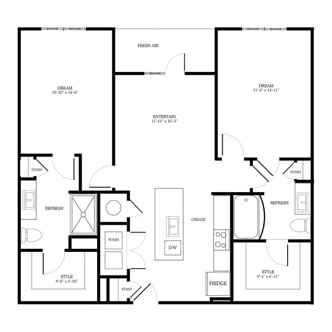 Floorplan - District on the Etowah Apartments