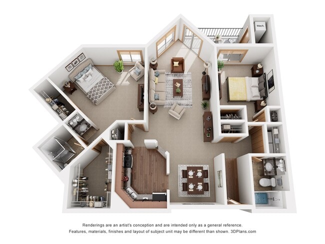Floorplan - Crosby Pointe Apartments