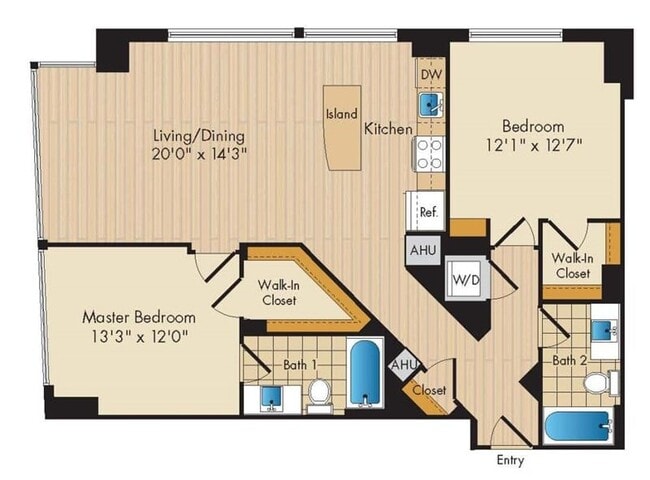 Floorplan - Flats 130 at Constitution Square