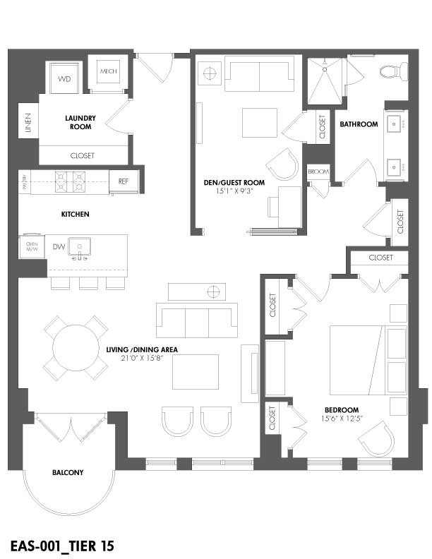 Floorplan - The Residences at Eastern Market