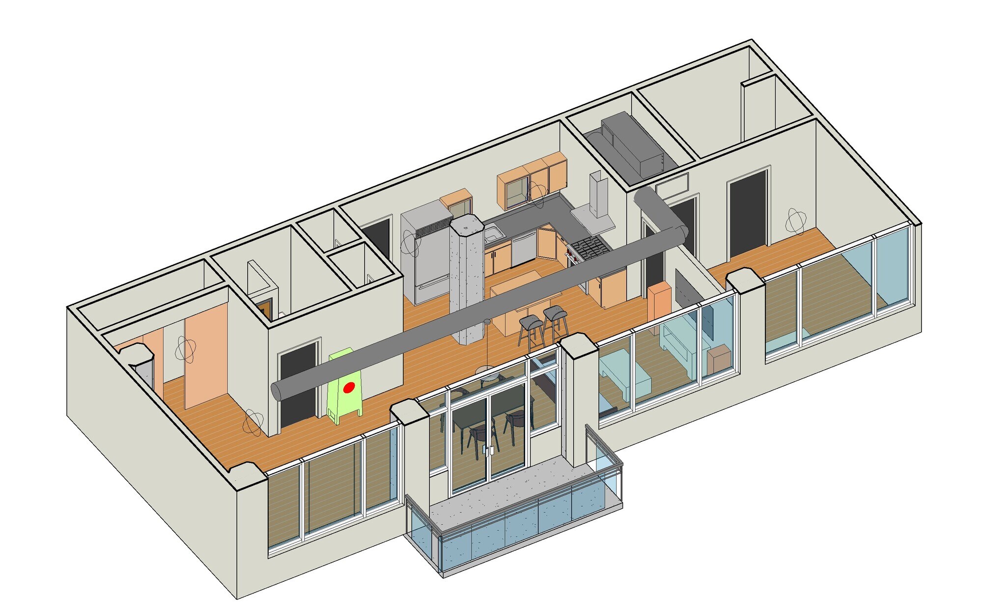 3D View - 1401 Wewatta St