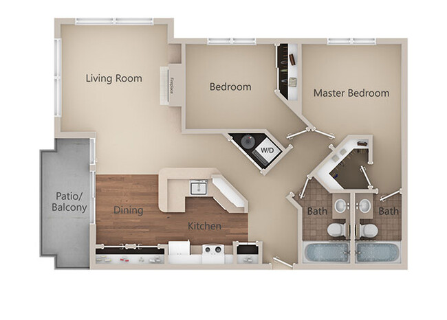 Floorplan - Metropolitan Place Apartments