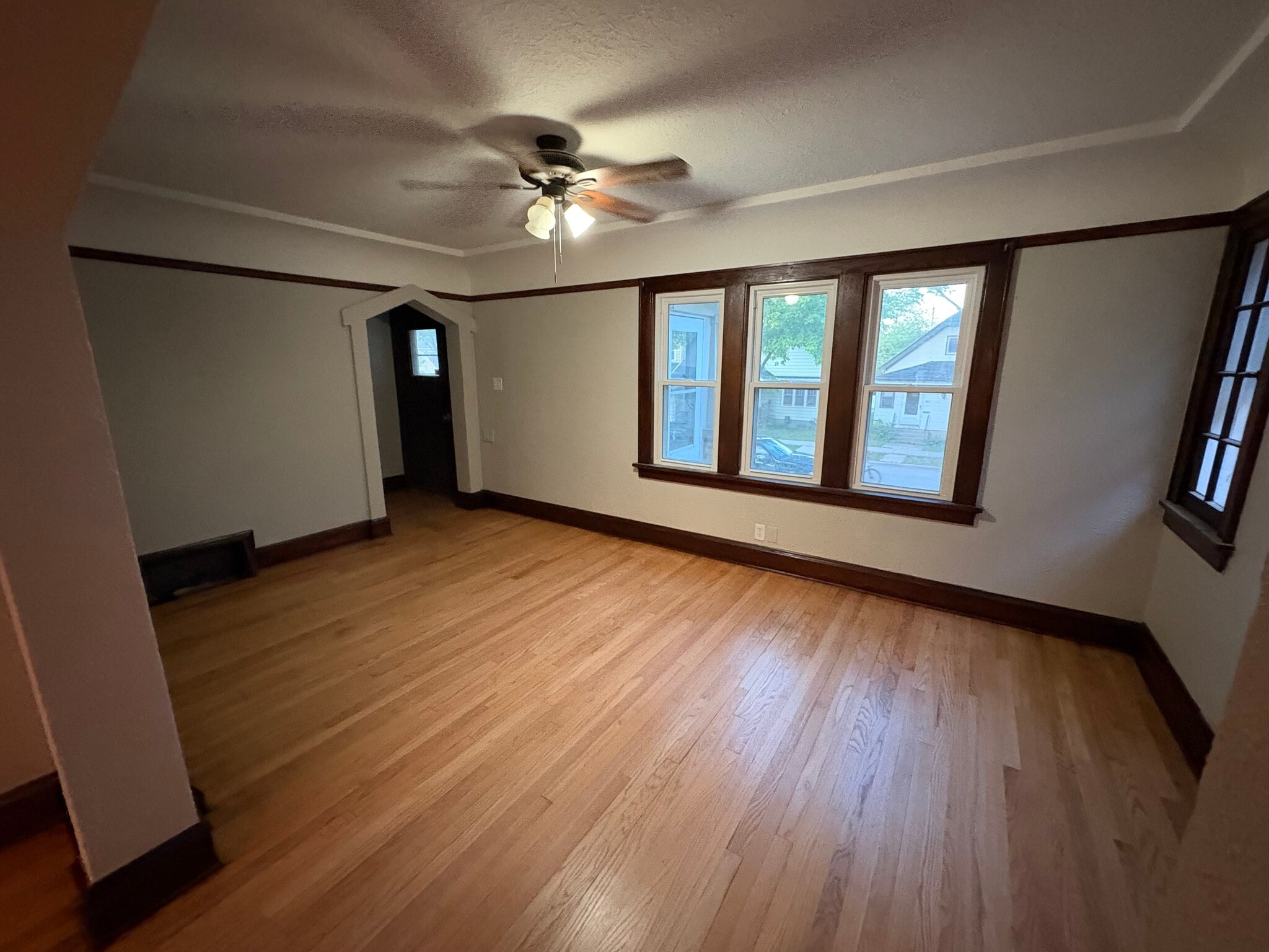 Second view of living room, showing private front entrance - 861 S 75th St