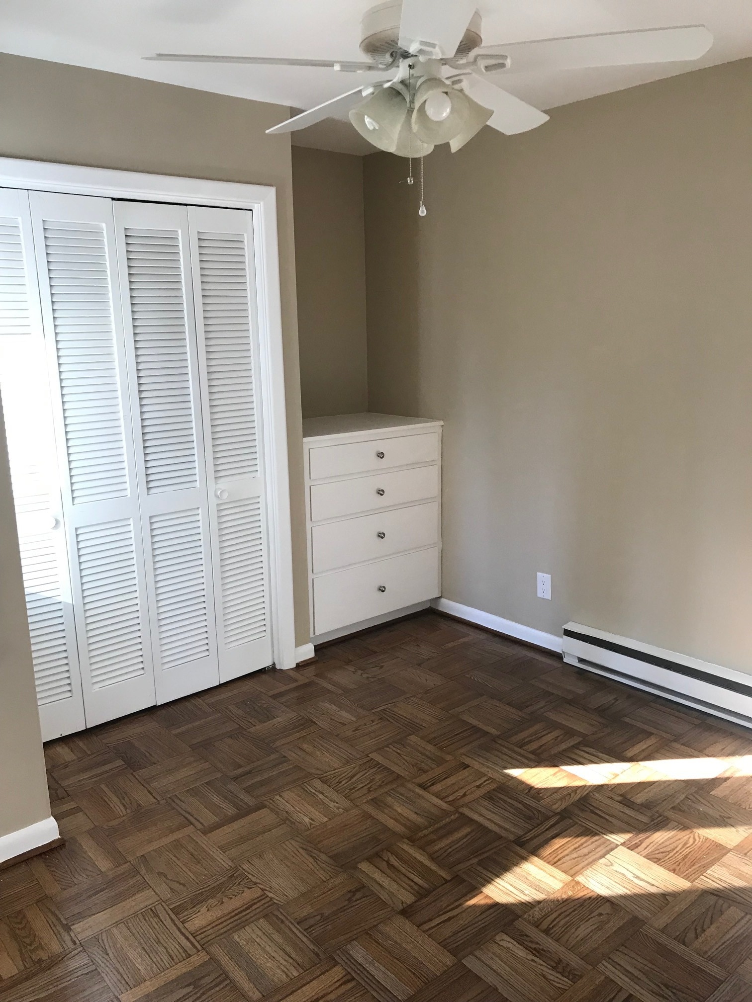 second bedroom with built in dresser - 217 Morehead St