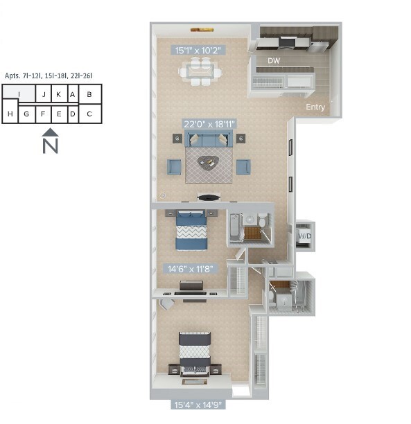 Floorplan - Avalon at Prudential Center