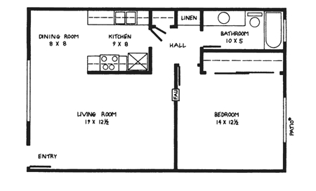 Floorplan - Monticello Apartments