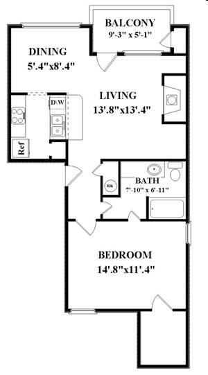 1BR/1BA - ReNew Andrews