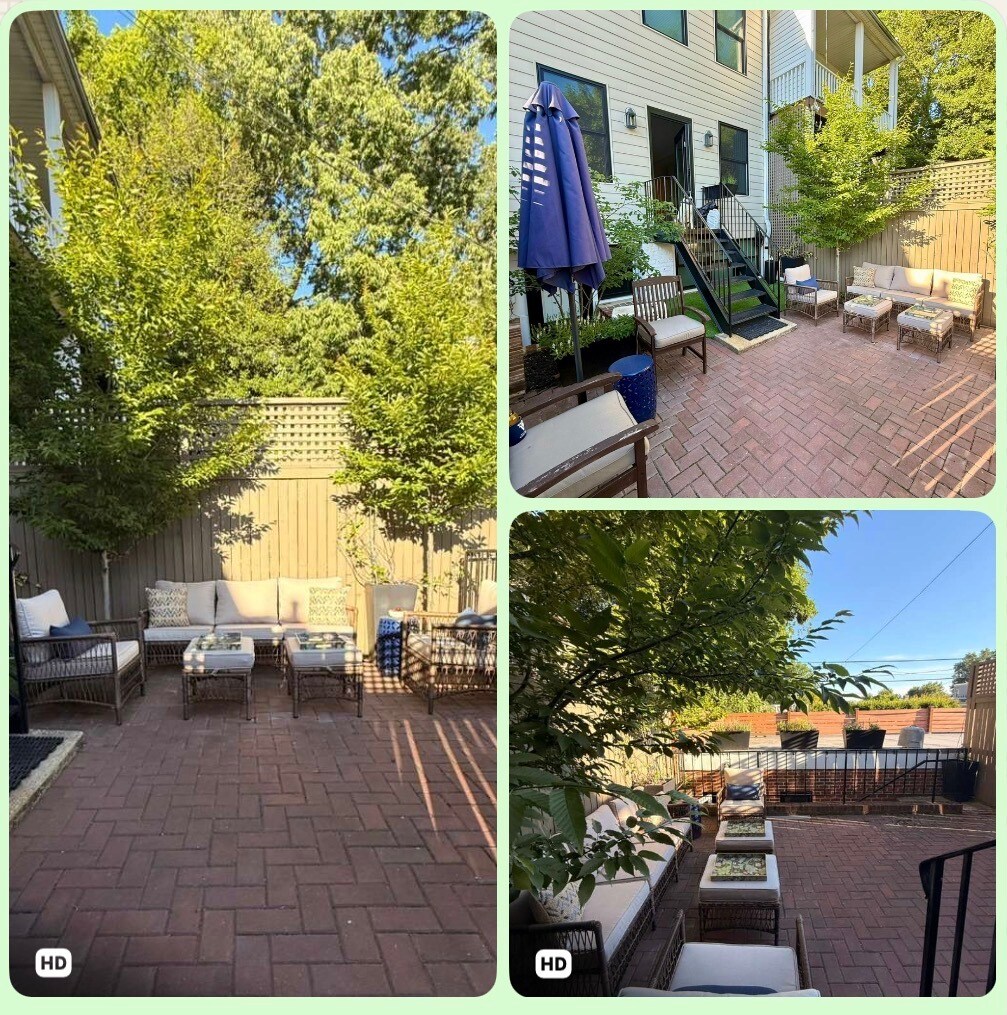 Patio to garage - 3418 R Street NW