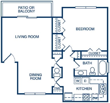 1BR/1BA - The Hills at Fairington