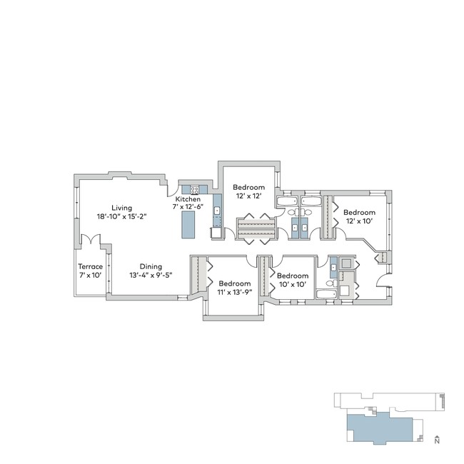 Floorplan - 5507-5509 S. Hyde Park Boulevard