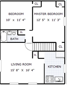 2BR/1BA - Penn Garden Apartments