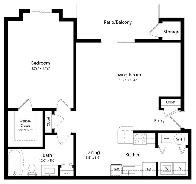 Floorplan - Eagle Run Apartments