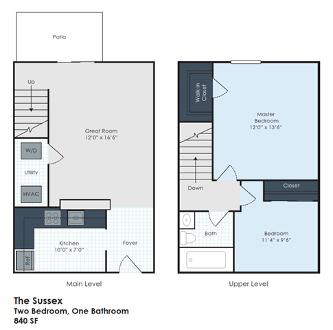 Floorplan - Oak Forest Townhomes & Apartments