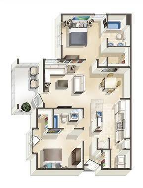 2C-R Floor Plan - Preserve at Port Royal