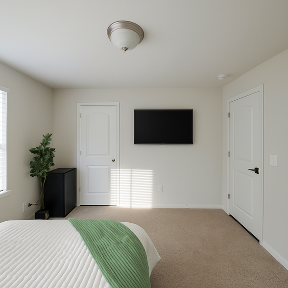 Bedroom with Mini Fridge & TV - 13416 Alpine Dr