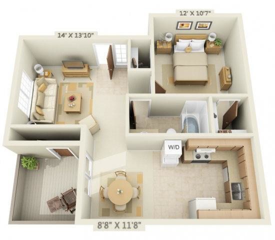 Floorplan - Woodbridge Apartments