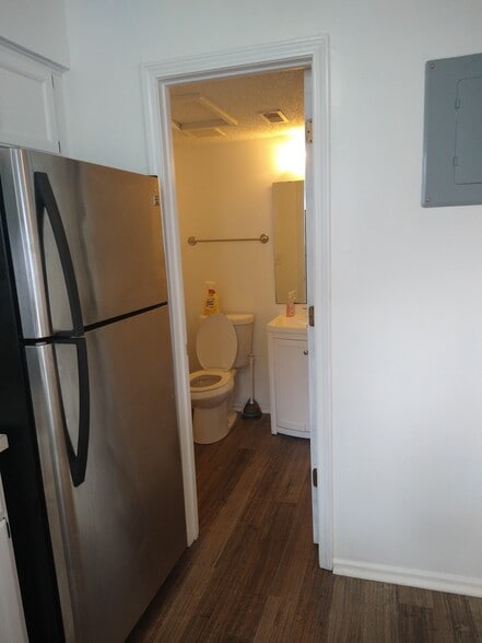1/2 bath downstairs off kitchen - 2406 Alabama St