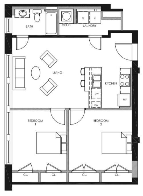 Floorplan - Sands Senior Apartments