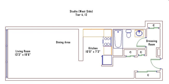 Studio - Americana Towers