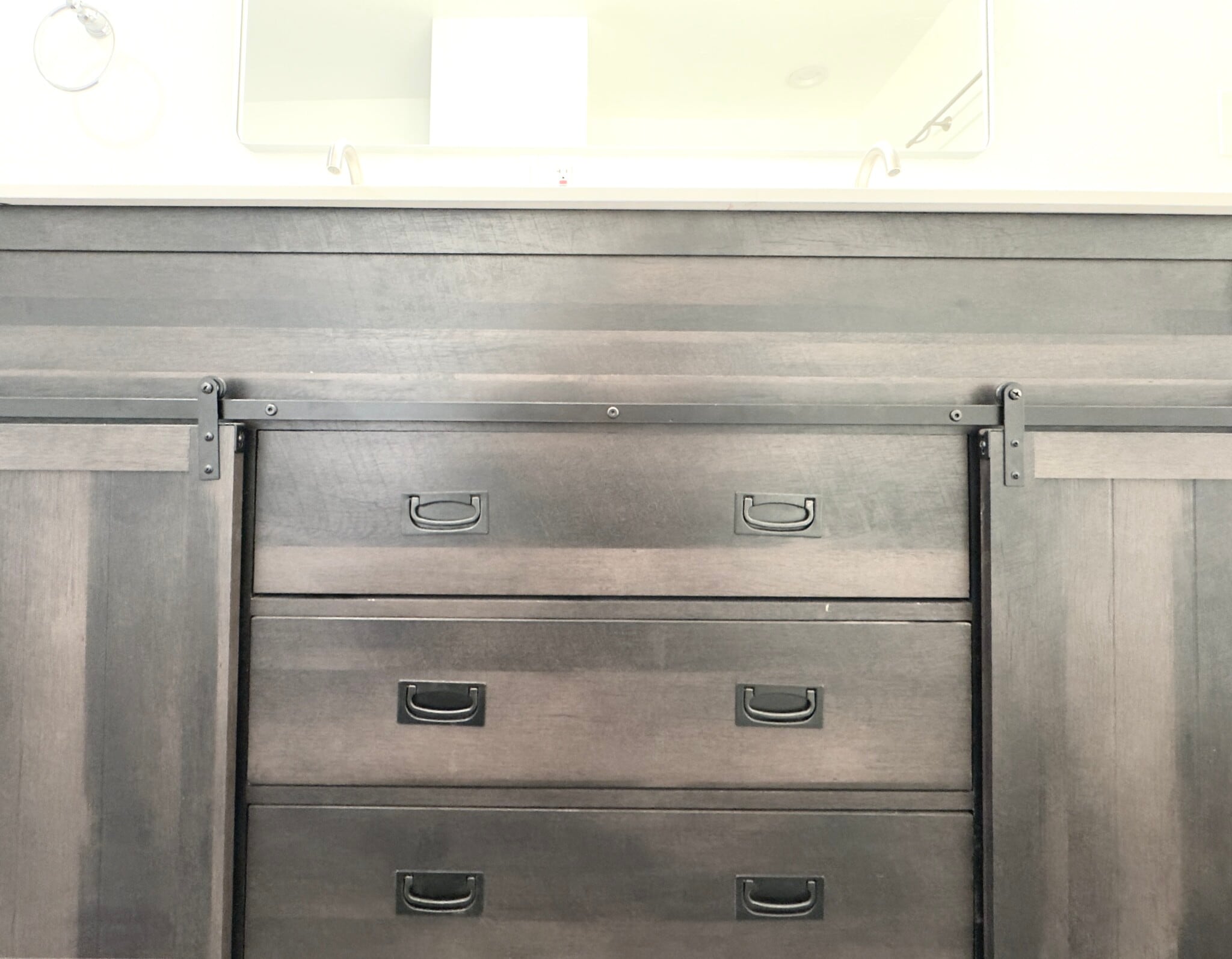 choice detail of the sink and storage unit - 16060 39th Ave