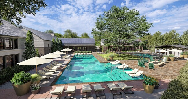 Enjoy our two pools, one designed for peaceful relaxation and the other for activities and fun. - Modera McKinney Ridge