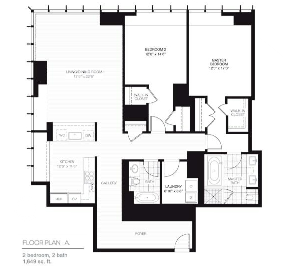 2BR/2BA - Millennium Tower