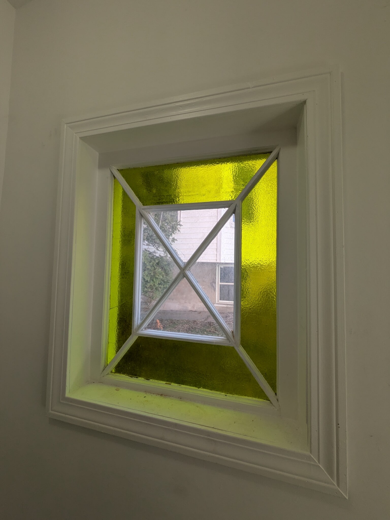 Stain glass in walk way - 27 McKinley Rd