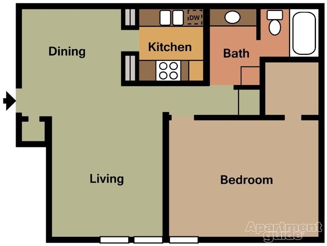 1BR/1BA - Ashley Crest