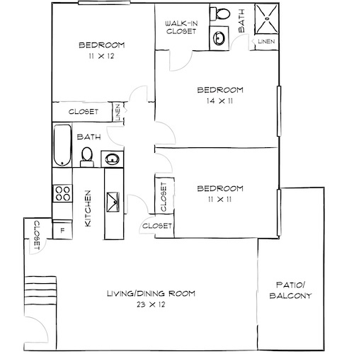 Floorplan - Villas of Pasadena